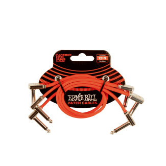 FLAT RIBBON PATCH KÁBEL 30 CM 3 PACK RED