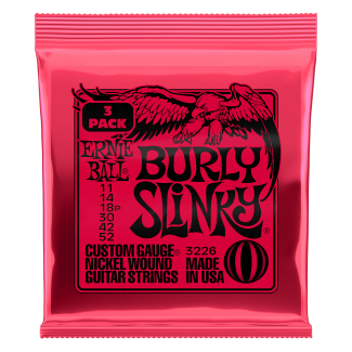 NICKEL WOUND Burly SLINKY 11-52 3 Pack