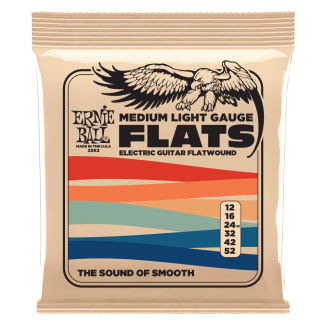 Flatwound Electric Strings Medium Light 12-52