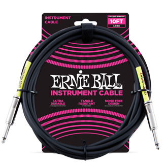 Ernie Ball PVC Hangszerkábel 3m Egyenes